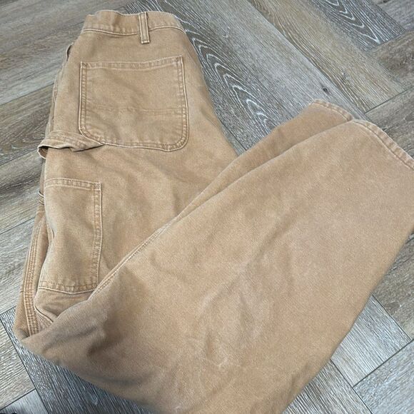 Carhartt LOOSE FIT WASHED DUCK FLANNEL-LINED UTILITY WORK PANT - Picture 8 of 8